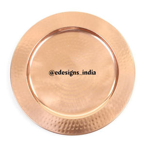 Personnalisé Couleur Métal Chargeur Plaque À La Main En Gros Sous La Plaque partie Décoratif table Ware Designer Plat de Service - Product Image 3