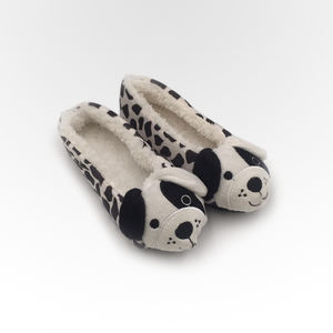 Nouveau moelleux en peluche doublure belle <span class=keywords><strong>chien</strong></span> animal ballet maison pantoufles pour enfants - Product Image 1