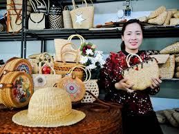 Bolso de paja Natural tejido a mano con asa redonda, bolsa de playa hecha a mano para el verano, _ - ( WS: + 84 383184754) - Product Image 2