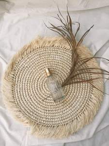 Manteles Individuales de mimbre, posavasos para mesa de comedor, soporte de aislamiento térmico, tejido a mano - Product Image 3