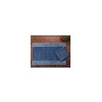 Set de table classique 100% coton biologique certifié GOTS, personnalisable, respectueux de l'environnement, pour la maison, finition excellente, facile à laver