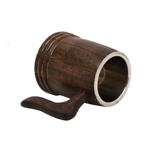 Custom design <b>Top</b> Quality Manufacturer Beer wood mug Drinking Mugs Manufacturer Indian Factory - Product Image 3