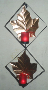 Premium Vintage Modern Fancy Luxury Hot Sale Nickel Plated Iron Material Candle Votive Wall <b>Art</b> for Home and Wedding Decoration - Product Image 5