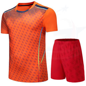 Ensemble d'uniformes de tennis professionnels avec logo personnalisé Short à séchage rapide en polyester 100% Technique de sublimation de logo avant de conception la plus récente - Product Image 1