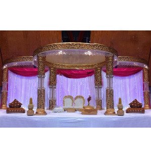 Mandap de Cristal Decorativo Moderno para Bodas, Impresionante Decoración de Mandap para Bodas Indias, Adorable Decoración de Mandap de Cristal para Bodas en el Reino Unido - Product Image 1