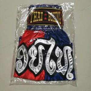 NUEVO MMA CORTOS DE ARTES MARCIALES ROJO-AZUL PERSONALIZABLE ADULTOS UNISEX POLIÉSTER/SPANDEX - Product Image 2