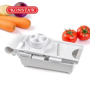 Rebanador de verduras de acero inoxidable de la mejor calidad, rebanador de verduras blanco fácil para Cocina