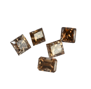 Listo stock al por mayor diamante champán color de primera calidad en corte princesa - Product Image 2