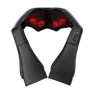 Xiamen usine personnalisé haute qualité shiatsu cou et épaule masseur machine sans fil cervicale massage châle avec chaleur - Product Image 6