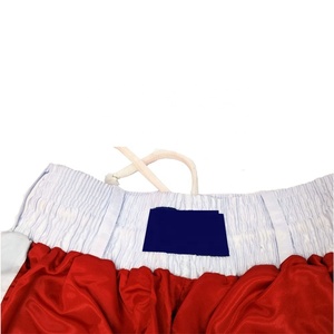 Pantalon de boxe unisexe uni, couleur personnalisée, respirant, séchage rapide, 100% polyester, logo personnalisé, taille S-4XL, vêtements d'arts martiaux - Product Image 3
