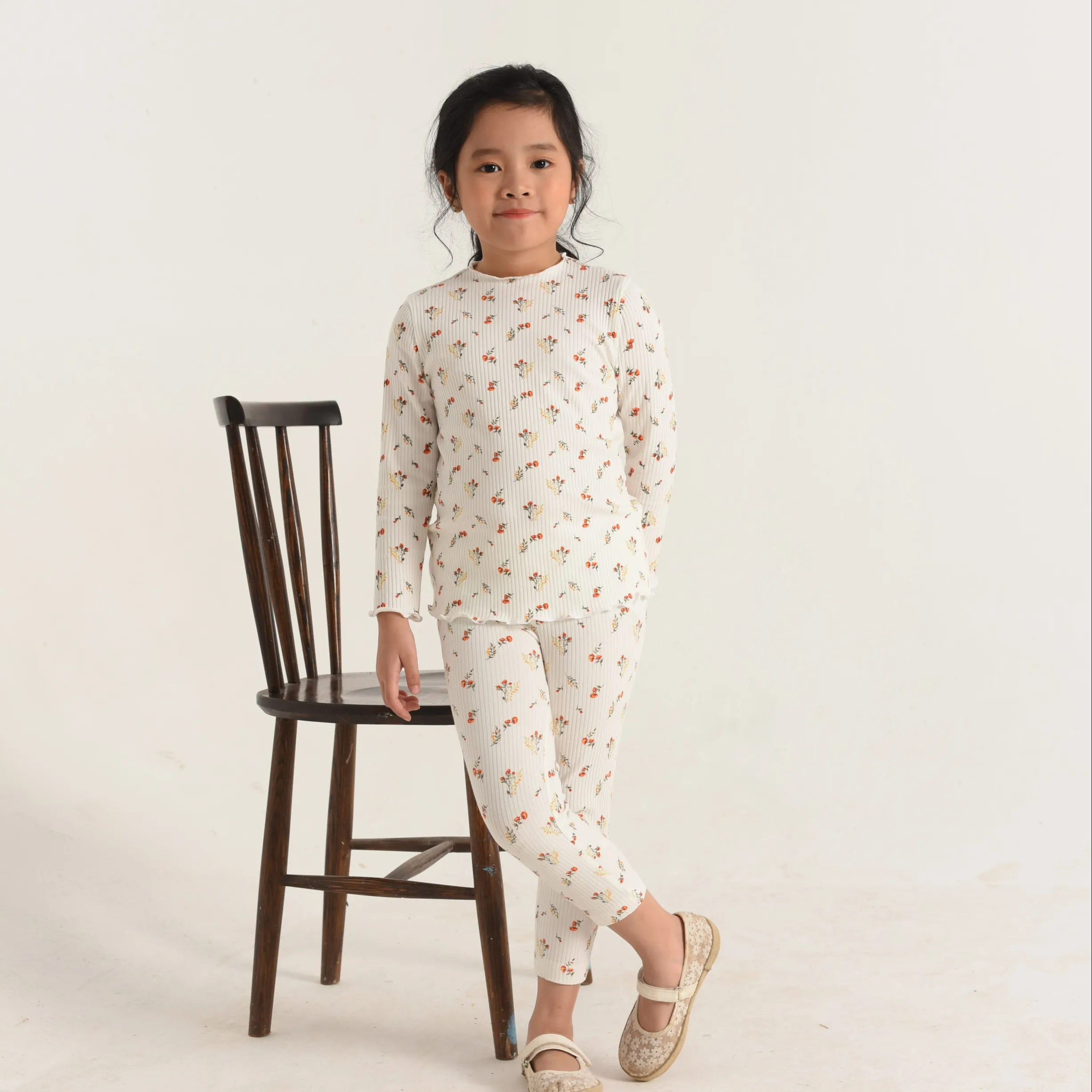 Girls Pyjamas Pajamas Cotton Wholesale Custom Girls Pyjamas Set Kids Sleepwear Made in Vietnam