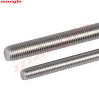 High Quality Stainless Steel Threaded Rods ISO Standard Galvanized M3 M4 M6 Plain Finish Building MANGLA DIN 975