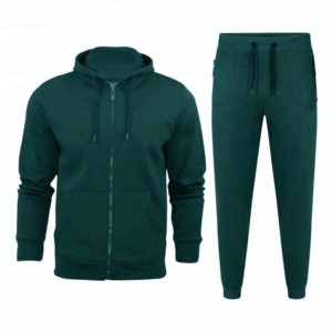 High Quality Men's Track Suit With Drawstring Hoodie & Kangaroo Pocket Men's Sweat Suit For Jogging - Product Image 5