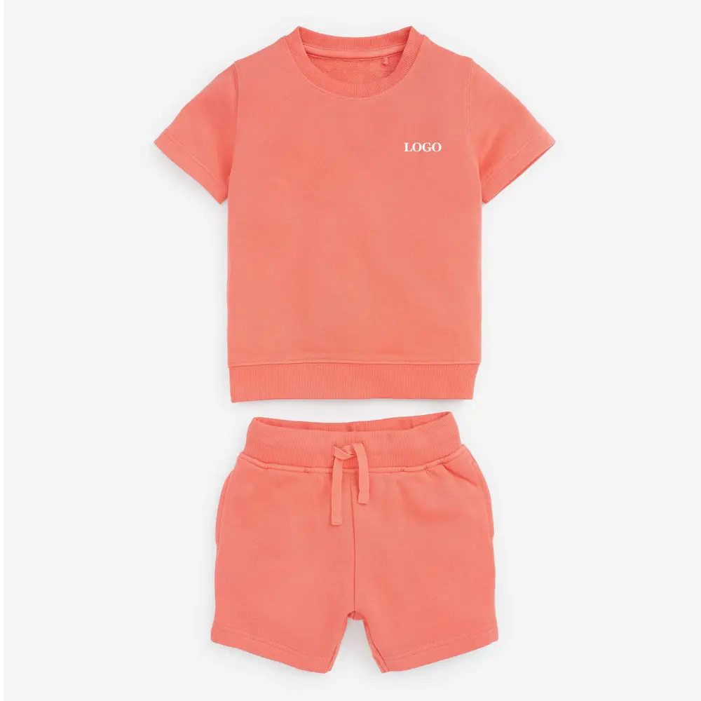 New Casual Cheap Customize Baby Clothing Sets / 100% Cotton T shirts And Short Summer Twin Set / Baby Sets 2022 Two Piece Sets