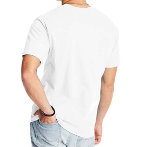 T-shirts unisexes en coton peigné bleu marine - Product Image 5