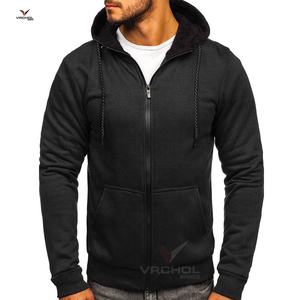 Sweat à capuche uni en éponge noire de haute qualité avec impression personnalisée pour hommes pull en polaire de qualité grande taille logo solide vente en gros disponible - Product Image 5