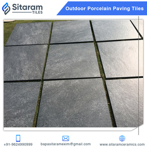 Tuyệt vời lớp matte kết cấu Sứ Lát sàn ngoài trời gạch 600x600 mét 20 mét độ dày thiết kế hiện đại rộng rãi bán Ấn Độ - Product Image 3