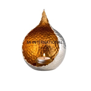 Vela de Metal con acabado Chapado en latón de tendencia superior, vela de latón duradera larga votiva en soporte de vela ligera - Product Image 5