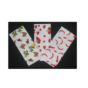 Nappe de cuisine tissée plate 100% coton biologique certifié GOTS, séchage rapide, motif floral, accessoires de table, style simple, tapis de thé - Product Image 2