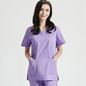 Uniformes de Hospital desechables para enfermeras, bata de laboratorio blanca y azul, trajes médicos y de enfermero - Product Image 3