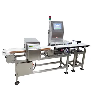 Combined conveyor belt automatic metal detector checkweigher with check weigher de metales