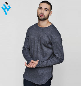 Camiseta de manga larga con cuello redondo para hombre, ropa deportiva ajustada para gimnasio, novedad - Product Image 5