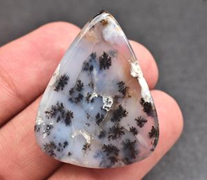Flor de ágata dendrítica, Gema suelta, cabujón - Product Image 4