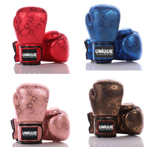 UNIQUE GYM WEAR Guantes de Boxeo Profesionales para Entrenamiento - Cuero Genuino con Cierre, Diseño Personalizable, Ajuste Universal para Mayores de 14 Años - Product Image 5