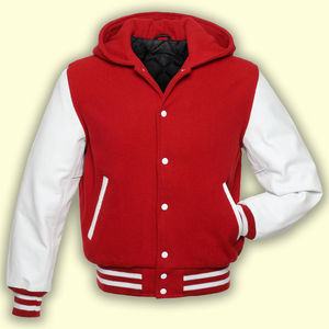 Veste universitaire en laine personnalisée de meilleure qualité pour hommes et femmes manteau d'hiver à capuche de haute qualité motif de lettres brodées en chenille - Product Image 3