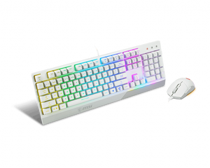 <span class=keywords><strong>MSI</strong></span> vector — ensemble <span class=keywords><strong>souris</strong></span> et <span class=keywords><strong>clavier</strong></span> de jeu, GK30, blanc - Product Image 2