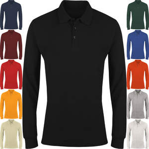 Polo de algodón 100 para hombre, camisa de poliéster bordada de alta calidad, cuello de tortuga personalizado, OEM Anti - Product Image 2