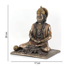 Resin Handicrafts Lord Hanuman Ji Statue Pooja Temple <b>Decor</b> <b>Table</b> Desk Top Statue Indian Hindu God Idol Sculpture Return Gifted - Product Image 2