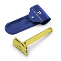 Men's Adjustable Safety Razor Wet Shaving Classic Double Edge Razor for sale gold plasma