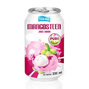 Marca Premium 330ml Mangostán Jugo de frutas y verduras Refresco fresco saludable con sabor a verduras - Product Image 1
