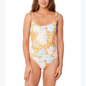 CARVICO <span class=keywords><strong>Vita</strong></span> ชุดว่ายน้ำชิ้นเดียวพิมพ์ลายดอกไม้สายผูกไหล่ทำเองชุดว่ายน้ำบิกินี่ชิ้นเดียว - Product Image 4