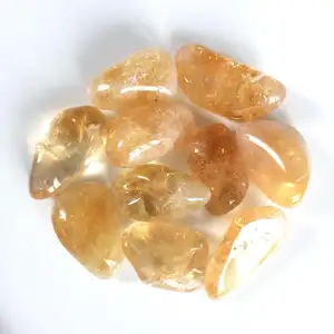 Citrine Tumbled stones / Wholesale High quality Citrine tumble stone / Bulk crystals tumbled stone for Healing and Decoration