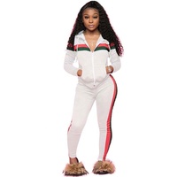 Ensemble de survêtement polaire à capuche pour femme, coupe ajustée, coupe-vent, écologique, de haute qualité, pour le sport, couleur unie, extensible dans quatre directions