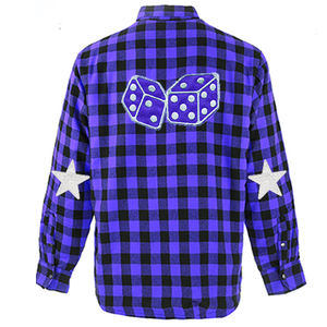 Camisa de Franela a Cuadros de Manga Larga con Botones, de Fibra de Bambú y Algodón, Color Personalizado, para Hombre, Transpirable, Informal, Color Oscuro - Product Image 2