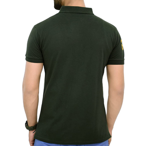 Polo de algodón para hombre, camiseta lisa con Logo Oem, color blanco - Product Image 3