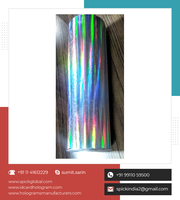 Autocollants adhésifs PET découpés sur mesure, holographiques 3D multicolores, effet laser arc-en-ciel argenté, anti-contrefaçon, pour artisanat