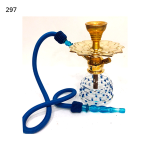 La mejor Cachimba de grabado a mano árabe de latón macizo egipcio con técnicas de laca de lujo - Product Image 1