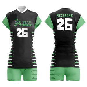 Services OEM Nouveau modèle Ensemble de volley-ball pour hommes adultes Prix de gros Uniforme de volley-ball imprimé pour club de sport - Product Image 4