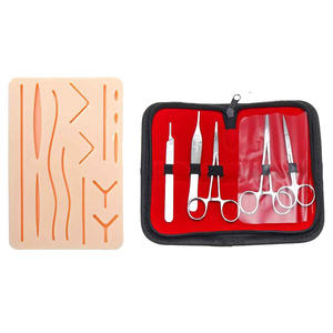 Kit de práctica de sutura de piel para estudiantes, almohadilla de entrenamiento de sutura de silicona, 7 Uds. - Product Image 3