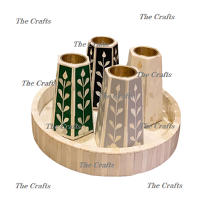 <b>Wooden</b> And Mother Of Pearl Mubkhar <b>Burner</b> With Greatest Quality Incense Oil <b>Burner</b> With Oud Box And Tray - Product Image 4