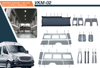 Kits d'isolation sous vide ABS durables de haute qualité pour véhicules utilitaires Model 3 Sprinter, accessoires pour camping-cars, minibus, fourgonnettes, noir
