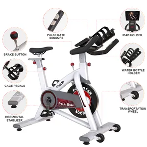 Snode Sp High Quality Body Building Equipment Spinning Exercise Bike Fitness Training For Home Indoor