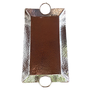 Vajilla de lujo para Hotel, plato para servir alimentos, bandeja Hexagonal chapada en oro, plato para servir de aluminio y Metal pulido brillante, Navidad - Product Image 5