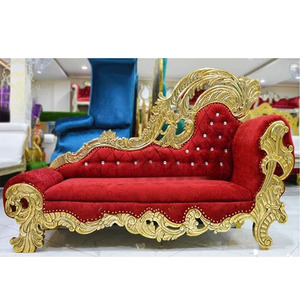 Canapé italien de mariage luxueux pour mariage en gros concepteur de mariage royal siège d'amour italien Maharja mariage canapé italien rouge - Product Image 1