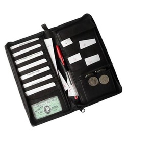 Portefeuille de voyage fait à la main, pour hommes et femmes, en cuir véritable - Product Image 1