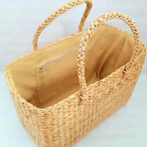 Bolso de compras de jacinto de agua, bolso de mano de paja, venta al por mayor de Vietnam, novedad de otoño - Product Image 4